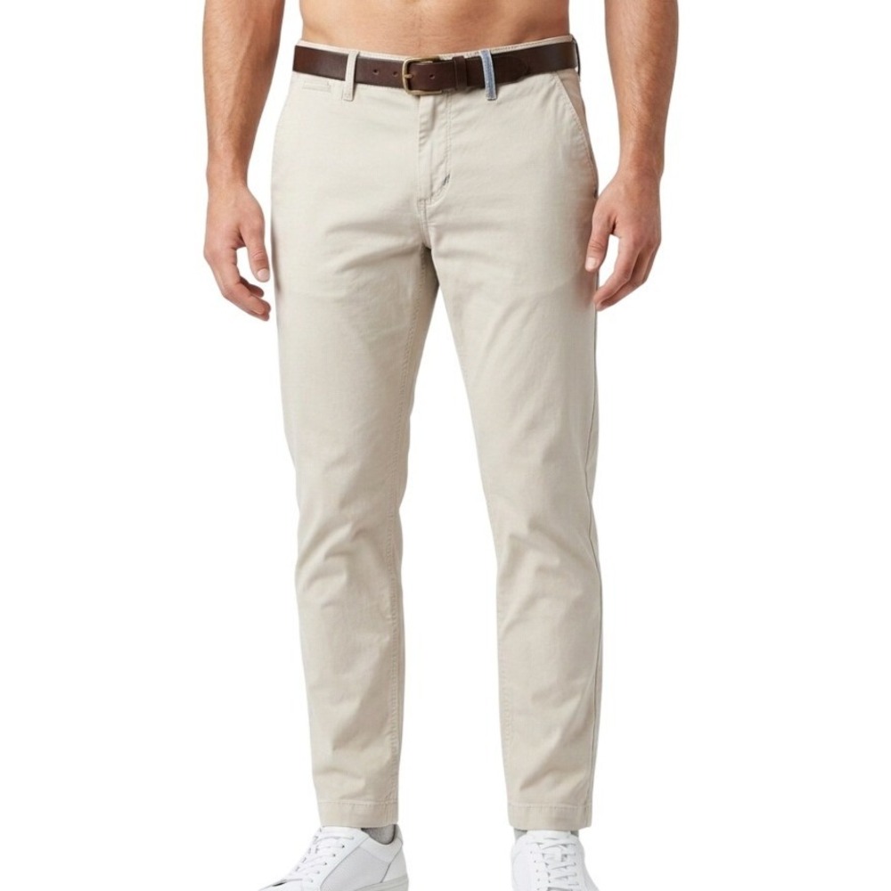Robert‎ Graham Chino Pants Mens 34 Beige Elevated Casual Modern Utility Preppy